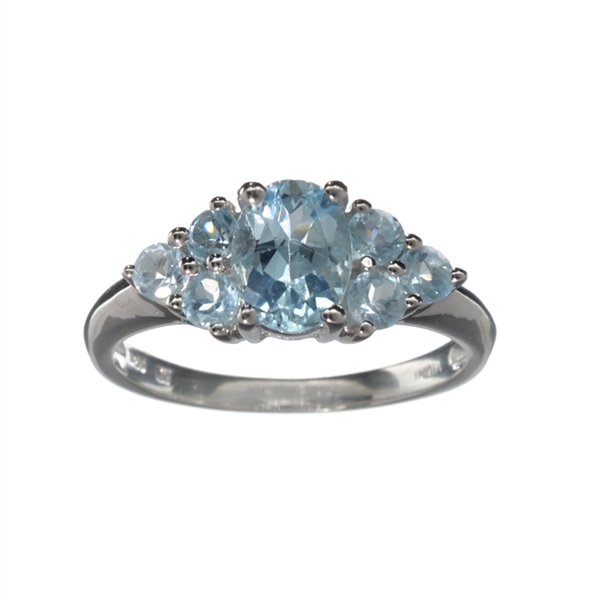 2.38CT Topaz And Sterling Silver Ring 