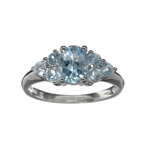 2.38CT Topaz And Sterling Silver Ring 
