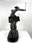 Mini Bronco Buster Bronze by Frederic Remington Rendition 10in H x 9in L x 5in W 8lb (Vault_AS) 