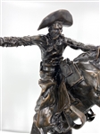 Mini Bronco Buster Bronze by Frederic Remington Rendition 10in H x 9in L x 5in W 8lb (Vault_AS) 