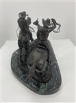 The Roundup Bronze by C.M. Russell 11in H x 20in L x 10in W 30lb (Vault_AS) 
