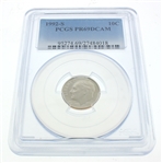 1992-S Roosevelt Dime Graded PCGS PR69DCAM