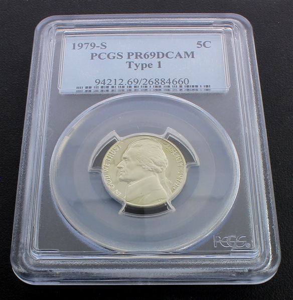 1979-S Jefferson Nickel Graded PCGS PR69DCAM