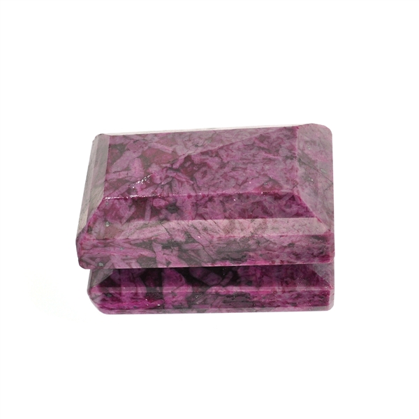 604.90CT Rectangular Step Cut Ruby Gemstone
