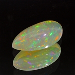 9.31CT Teardrop Cabochon White Opal Gemstone 