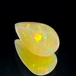 6.62CT Teardrop Cabochon White Opal Gemstone 