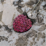 Ruby Sterling Silver Pendant 