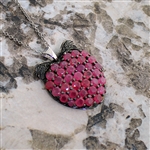 Ruby Sterling Silver Pendant 