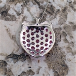 Ruby Sterling Silver Pendant 