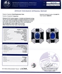 2.60ctw Blue Sapphire and 1.11ctw Diamond Platinum Earrings (Vault_R64) 