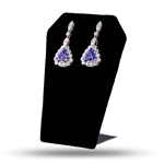4.94ctw Tanzanite and 2.06ctw Diamond Platinum Dangle Earrings (Vault_R64) 