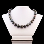 11mm to 14mm Tahitian Cultured Pearl Necklace with 14K White Gold Clasp (GIA CERTIFIED) (Vault_R64) 