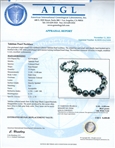 11mm to 14mm Tahitian Cultured Pearl Necklace with 14K White Gold Clasp (GIA CERTIFIED) (Vault_R64) 