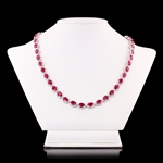 33.05ctw BURMESE Ruby and 8.82ctw Diamond Platinum Necklace (GIA CERTIFIED) (Vault_R64) 