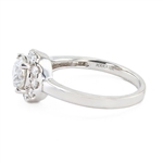 1.01ct G COLOR SI3 CLARITY CENTER Diamond 18K White Gold Ring (1.34ctw Diamonds) (Vault_R64) 